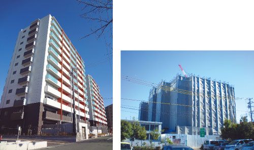 写真：2012年発売の静岡県浜松市の新築分譲マンション、「ル･シェモア東伊場」と「プレミスト八幡駅マスターズプレイス」