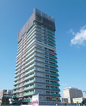 写真：ダイワハウスの免震タワーマンション「プレミスト浜松中央タワー」