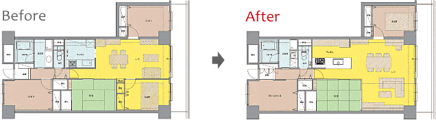 間取り Before & After